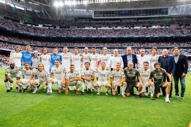 ESP Corazon Classic Match 2026 Real Madrid Leyendasv Inter Legends players of Real Madrid Legends during Corazon Classic Match 2026 between Real Madrid Leyendas v Inter Legends played at Santiago Bernabeu Stadium, Madrid on June 13, 2026 in Spain Madrid Spain Futbol Copyright: xAlbaxPachecox xAgenciaxLOFx