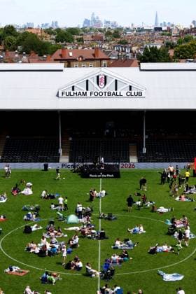 Fulham FC Picnic on the Pitch 2026. Fulham FC Picnic on the Pitch, Day One, Football, Craven Cottage, London - 13 Jun 2026London Craven Cottage United Kingdom  Copyright: xJamesxMarsh Shutterstockx 16924169cy