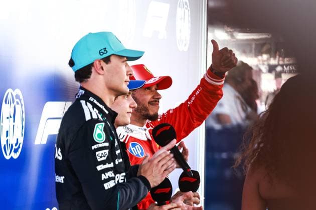 HAMILTON Lewis gbr , Scuderia Ferrari SF 26, portrait during the Formula 1 Barcelona Catalunya Grand Prix 2026, 7th round of the 2026 Formula One World Championship from June 12 to 14, 2026 on the Circuit de Barcelona Catalunya, in Montmelo, Spain Photo Hoch Zwei Montmelo Spain