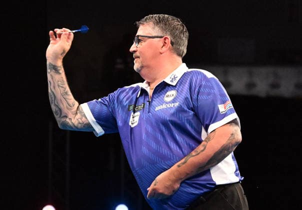 14 06 2026, xhbx, Dart World Cup of Darts 2026, v l Gary Anderson Scotland DFL DFB REGULATIONS PROHIBIT ANY USE OF PHOTOGRAPHS as IMAGE SEQUENCES and or QUASI VIDEO Frankfurt