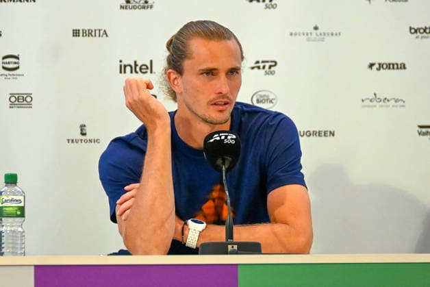 Alexander Zverev Germany at a press conference TERRA WORTMANN Open 2026, Tennis, ATP, Tennis Men 500, Tournament, Qualification, 14 06 2026, TERRA WORTMANN Open 2026, Tennis, ATP, Tennis Men 500, Tournament, Qualification, 14 06 2026 Halle Copyright: xEibner-Pressefoto RobertxGertzenx EP_RGN