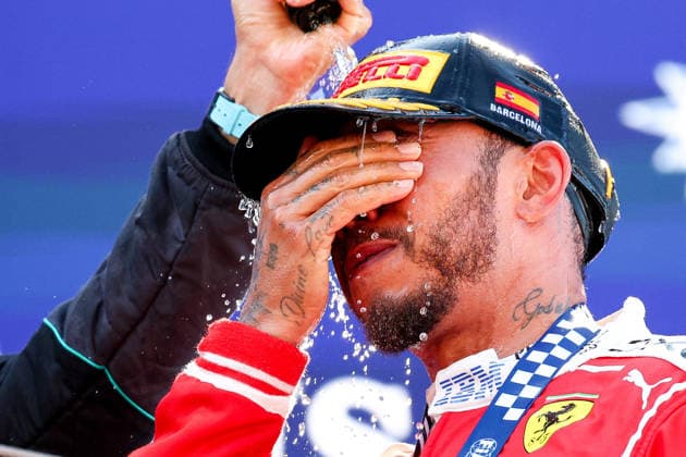 First Place Lewis Hamilton of Great Britain and Scuderia Ferrari , Race, F1 Grand Prix of Barcelona Catalunya, on June 14, 2026 in , Photo by Diogo Cardoso DeFodi Images First Place Lewis Hamilton of Great Britain and Scuderia Ferrari , Race, F1 Grand Prix of Barcelona Catalunya, on June 14, 2026 in , Photo by Diogo Cardoso DeFodi Images