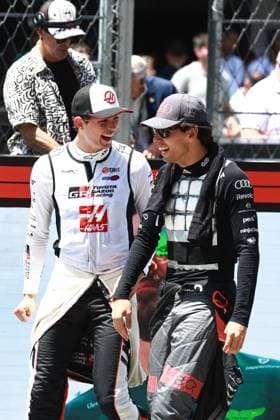 BEARMAN Ollie Oliver gbr , TGR Haas F1 Team VF 26, portrait BORTOLETO Gabriel bra , Audi F1 Team R26, portrait during the Formula 1 Barcelona Catalunya Grand Prix 2026, 7th round of the 2026 Formula One World Championship from June 12 to 14, 2026 on the Circuit de Barcelona Catalunya, in Montmelo, Spain Photo Hoch Zwei Montmelo Spain
