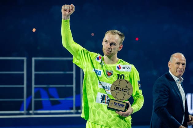 Cologne, 12 05 2026, Handball, Men, EHF Champions League Men 2025 26, Final, FC Barcelona Füchse Berlin Top Scorer of the Champions League 2026 Mathias Gidsel Füchse Berlin, 19
