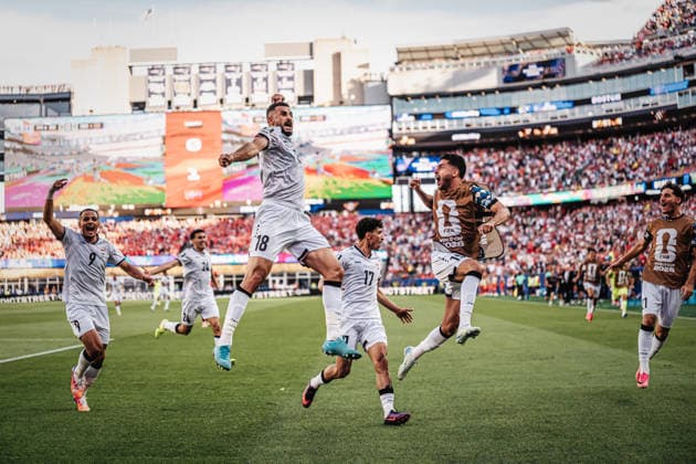 Mens Soccer 2026 FIFA World Cup Group I Iraq vs. Norway June 16, 2026 Goal celebration by Aymen Hussein (18), Iraq Boston, Boston Stadium, Massachusetts, United States of America,detected_source_language