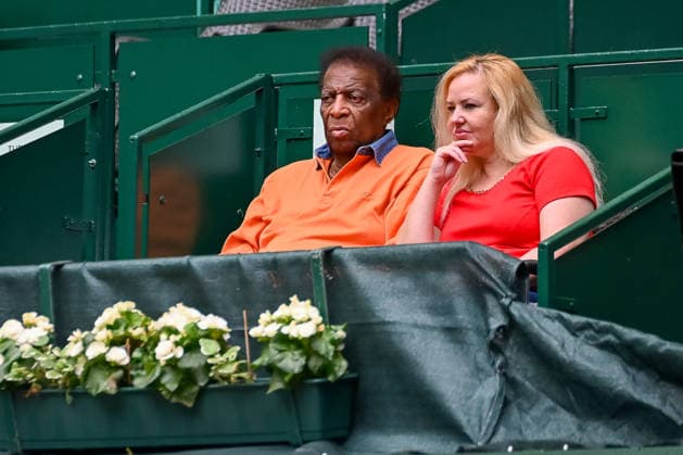 Roberto Blanco and his wife Luzandra Strassburg watch the tennis match on Center Court at the TERRA WORTMANN Open 2026, Tennis, ATP, Mens 500, Tournament, Main Draw, June 17, 2026, TERRA WORTMANN Open 2026, Tennis, ATP, Men’s 500, Tournament, Main Draw, June 17, 2026, Indoor,detected_source_language Copyright: xEibner-Pressefoto RobertxGertzenx EP_RGN