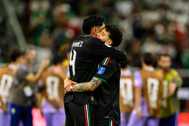 June 18, 2026, Mexico City, Mexico City, Mexico: Edson Alvarez and Jorge Sanchez of Mexico celebrate after winning the FIFA World Cup, WM, Weltmeisterschaft, Fussball 2026 match between Mexico and Korea Republic. Mexico hosted Korea Republic at Guadalajara Stadium on June 18, 2026 in Guadalajara, Mexico Soccer 2026: Mexico 1:0 Korea Republic - FIFA World Cup 2026  - ZUMAf196 20260618_zsp_f196_056 Copyright: xMartinxFonsecax