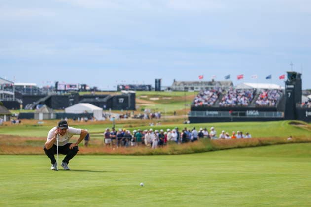 US Open Golf Championship - Round 2 Justin Rose of England prepares to putt during the second round of the 2026 US Open golf tournament at the Shinnecock Hills Golf Club in Southampton, New York, USA, 19 June 2026. SOUTHAMPTON NEW YORK UNITED STATES  Copyright: xSARAHxYENESELx