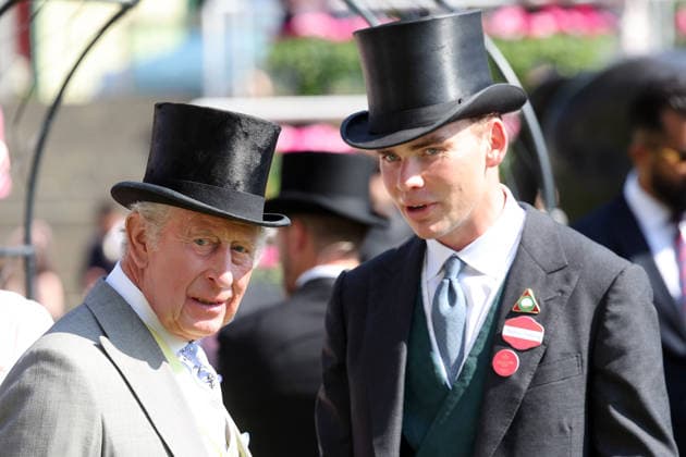June 19, 2026, Ascot, Windsor, GBR Portrait of HRH King Charles III and trainer Thaddeus Gosden at Ascot Racecourse King Charles, Royals, Portrait, Trainer, Gosden 260619D540ROYAL ASCOT JPG,detected_source_language