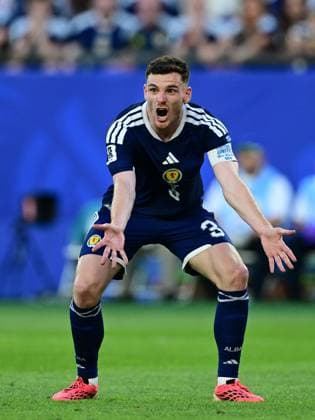 Scotland v Morocco - FIFA World Cup, WM, Weltmeisterschaft, Fussball 2026 - Group C FOXBOROUGH, USA - JUNE 19: Andy Robertson (3) of Scotland in action during the 2026 FIFA World Cup First Stage Group C match between Scotland and Morocco at Gillette Stadium (Boston Stadium) in Foxborough, Massachusetts, United States on June 19, 2026. Abdulhamid Hosbas Anadolu Massachusetts United States. Editorial use only. Please get in touch for any other usage.  Copyright: x2026xAnadoluxAbdulhamidxHosbasx