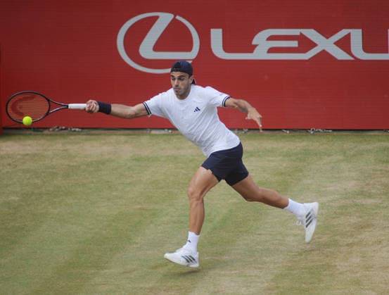 Tennis - HSBC Queen™s Club Championships - Men s ATP, Tennis Herren Tour 500 Tournament - Queen™s Club, London - Saturday 20th June 2026 Men™s Singles Semi Final, Andy Murray Arena: Brandon Nakashima (USA) vs. Francisco Cerundolo (ARG) Francisco Cerundolo