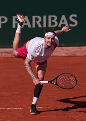 Alexander Bublik, Mens Singles, 2026 French Open (Roland Garros), Paris, France, May 26, 2026,detected_source_language Copyright: xJuergenxHasenkopfx