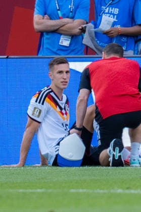 2026 FIFA World Cup, Group E, Match 2, Germany vs. Ivory Coast, June 20, 2026, at Toronto Stadium, Toronto; Nico Schlotterbeck (Germany) – injury, treatment, injured,detected_source_language Copyright: xBahhoxKarax