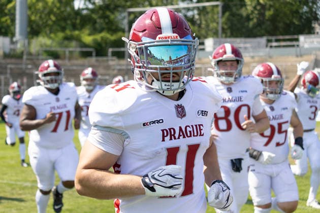 EFA European Football Alliance Frankfurt Galaxy vs. Prague Lions, June 21, 2026 Adam Zouzelka Prague Lions 11, Frankfurt Galaxy vs. Prague Lions, Frankfurt, PSD Bank Arena, June 21, 2026,detected_source_language Copyright: xBEAUTIFULxSPORTS Gawlikx