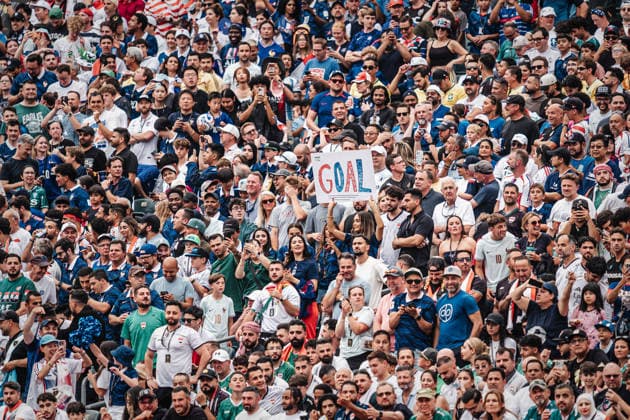Mens Soccer 2026 FIFA World Cup Group I France vs. Iraq June 22, 2026 A fan holds a sign that reads Goal at Philadelphia Stadium in Philadelphia, Pennsylvania, United States of America,detected_source_language