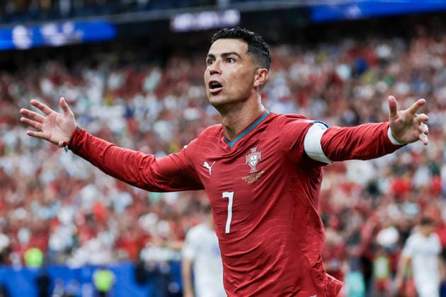 Football, 2026 FIFA World Cup, records, Cristiano Ronaldo becomes the first player to score goals in six World Cups, archive footage