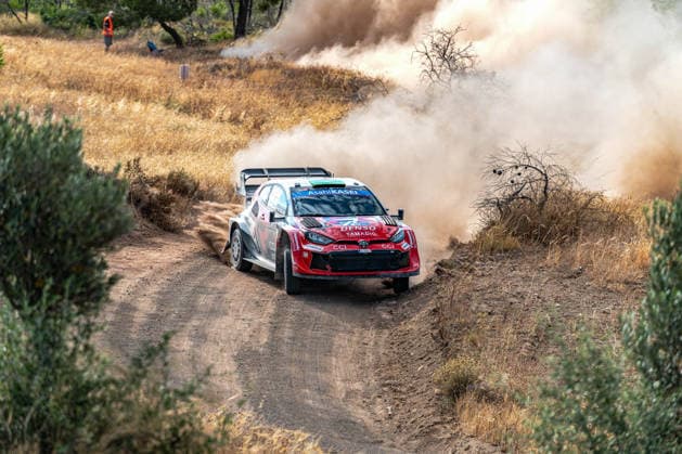 IPA86049820 - Elfyn Evans (GBR) and Scott Martin (GBR) in a Toyota GR Yaris Rally1 driving for Toyota Gazoo Racing WRT during the 8th round of the FIA WRC, Motorsport Rallye, WM EKO Acropolis Rally Greece, June 25, 2026 Copyright: xFedericoxManoni IPAxSportx xx 86049820
