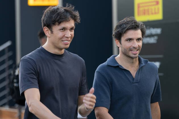 IPA86086785 - (23) Alexander Albon (THA) and (55) Carlos Sainz Jr. (ESP) - Atlassian Williams F1 Team - Williams FW48 - Mercedes during Media Day for the 2026 Formula 1 Rolex Austrian Grand Prix at the Red Bull Ring in Spielberg, Austria. Round 10 of the 2026 FIA Formula One World Championship, WM, Weltmeisterschaft held June 26–28, 2026. The Red Bull Ring in Spielberg, nestled amid the scenic hills of Styria, is one of the shorter circuits on the calendar yet delivers intense wheel-to-wheel racing. during the 2026 Formula 1 Rolex Austrian Grand Prix—Round 10—at the Red Bull Ring, Formula 1 Championship, June 25, 2026  Copyright: xEricxLexGalliotx xAlessioxDexMarcox xAvens-images.com AvensImages IPAxSportx xx 86086785