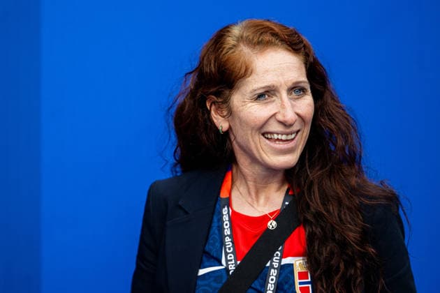 June 26, 2026 Lise Klaveness, president of the Norwegian Football Association (NFF), ahead of the 2026 FIFA World Cup group stage soccer match between Norway and France on June 26, 2026 in Foxborough. Photo by Jon Olav Nesvold. BILDBYRAN COP 217 VG0967 bbeng soccer football fotball World Cup soccer World Cup 2026 FIFA World Cup 2026 Norway Francekrike france boston  Copyright: JONxOLAVxNESVOLD BB260626JE002