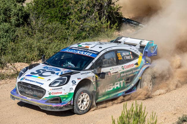 IPA86115749 - Joshua McErlean (IRL) and Eoin Treacy (IRL) in a Ford Puma Rally1, driving for the M Ford World Rally Team during the 8th round of the FIA WRC, Motorsport Rallye, WM EKO Acropolis Rally Greece, June 26, 2026  Copyright: xFedericoxManoni IPAxSportx xx 86115749