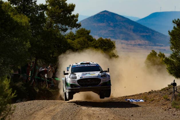 IPA86117669 - , 95 Jon Armstrong and co-driver Shane Byrne of the M Ford World Rally Team, driving the Ford Puma Rally1, face the first day of competition during the FIA World Rally Championship WRC, Motorsport Rallye, WM EKO Acropolis Rally Greece 2026 on June 26 in Loutraki, Greece  Copyright: xLucaxBarsali IPAxSportx xx 86117669