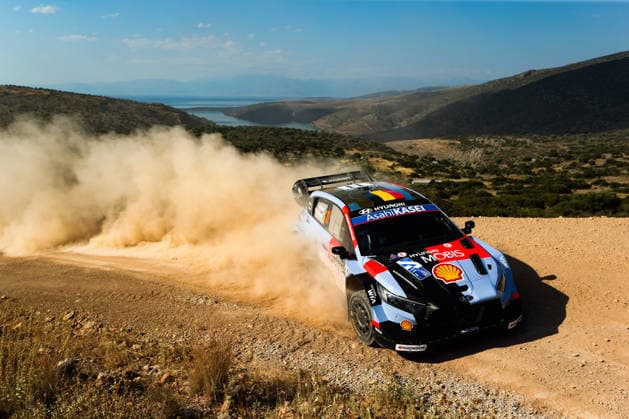 IPA86117664 - Driver Thierry Neuville and co-driver Martijn Wydaeghe of the Hyundai Shell Mobis World Rally Team, driving the Hyundai i20 N Rally1,They will compete on the first day of the race during the FIA World Rally Championship WRC, Motorsport Rallye, WM EKO Acropolis Rally Greece 2026 on June 26 in Loutraki, Greece  Copyright: xLucaxBarsali IPAxSportx xx 86117664