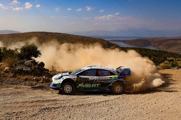 IPA86117674 - 95 Jon Armstrong and co-driver Shane Byrne of the M Ford World Rally Team, driving the Ford Puma Rally1, will compete on the first day of the race during the FIA World Rally Championship WRC, Motorsport Rallye, WM EKO Acropolis Rally Greece 2026 on June 26 in Loutraki, Greece  Copyright: xLucaxBarsali IPAxSportx xx 86117674