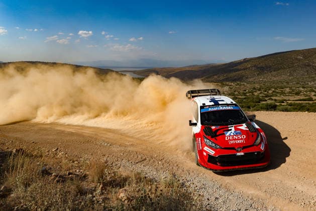 IPA86117678 - Driver Sami Pajari and co-driver Marko Salminen of the Toyota Gazoo Racing WRT team, driving a Toyota GR Yaris Rally1, will compete on the first day of the race during the FIA World Rally Championship WRC, Motorsport Rallye, WM EKO Acropolis Rally Greece 2026 on June 26 in Loutraki, Greece. Copyright: xLucaxBarsali IPAxSportx xx 86117678