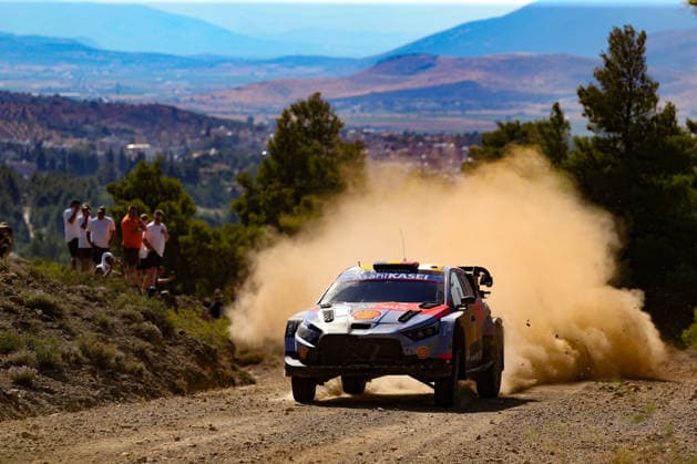 IPA86117687 - Driver Thierry Neuville and co-driver Martijn Wydaeghe of the Hyundai Shell Mobis World Rally Team, driving a Hyundai i20 N Rally1,They will compete on the first day of the race during the FIA World Rally Championship WRC, Motorsport Rallye, WM EKO Acropolis Rally Greece 2026 on June 26 in Loutraki, Greece  Copyright: xLucaxBarsali IPAxSportx xx 86117687