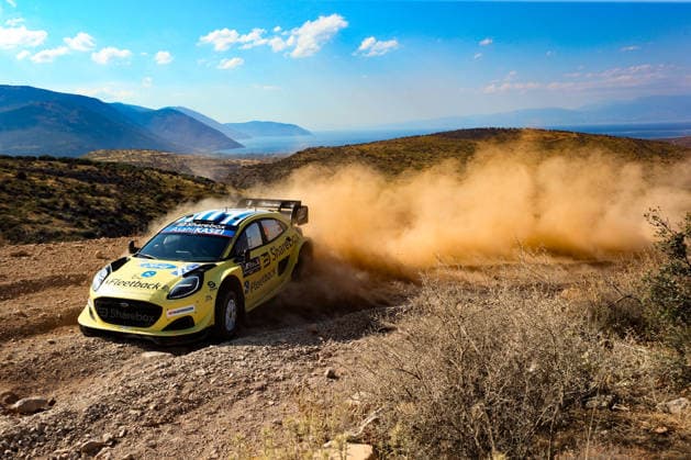 IPA86117688 - Driver M?rti?ö Sesks and co-driver Ren?rs Francis of the M Ford World Rally Team, driving the Ford Puma Rally1, will compete on the first day of the race during the FIA World Rally Championship WRC, Motorsport Rallye, WM EKO Acropolis Rally Greece 2026 on June 26 in Loutraki, Greece. Copyright: xLucaxBarsali IPAxSportx xx 86117688
