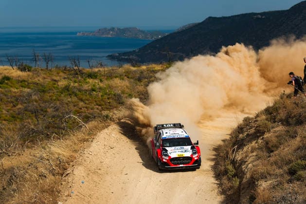 IPA86117695 - Driver M?rti?ö Sesks and co-driver Ren?rs Francis of the M Ford World Rally Team, driving a Ford Puma Rally1, faced a shakedown during the FIA World Rally Championship WRC, Motorsport Rallye, WM EKO Acropolis Rally Greece 2026 on June 25 in Loutraki, Greece. Copyright: xLucaxBarsali IPAxSportx xx 86117695