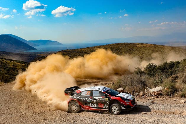 IPA86117699 - Driver M?rti?ö Sesks and co-driver Ren?rs Francis of the M Ford World Rally Team, driving the Ford Puma Rally1, will compete on the first day of the race during the FIA World Rally Championship WRC, Motorsport Rallye, WM EKO Acropolis Rally Greece 2026 on June 26 in Loutraki, Greece. Copyright: xLucaxBarsali IPAxSportx xx 86117699