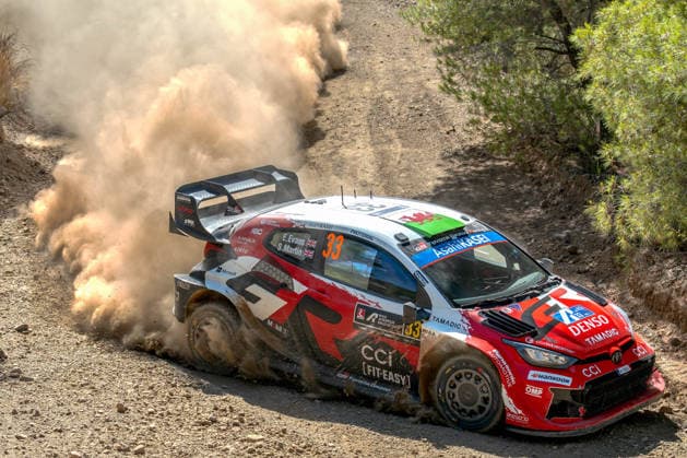 IPA86177663 - Elfyn Evans (GBR) and Scott Martin (GBR) in a Toyota GR Yaris Rally1 driving for Toyota Gazoo Racing WRT during the 8th round of the FIA WRC, Motorsport Rallye, WM EKO Acropolis Rally Greece, June 28, 2026 Copyright: xFedericoxManoni IPAxSportx xx 86177663