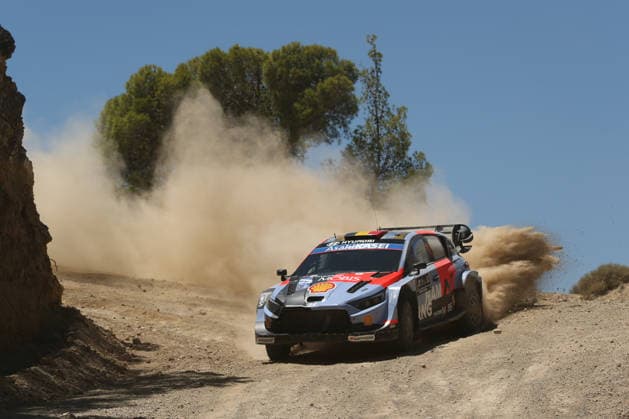 IPA86180843 - Driver Thierry Neuville and co-driver Martijn Wydaeghe of the Hyundai Shell Mobis World Rally Team, driving the Hyundai i20 N Rally1,are facing the third day of the race during the FIA World Rally Championship WRC, Motorsport Rallye, WM EKO Acropolis Rally Greece 2026 on June 28 in Loutraki, Greece  Copyright: xLucaxBarsali IPAxSportx xx 86180843