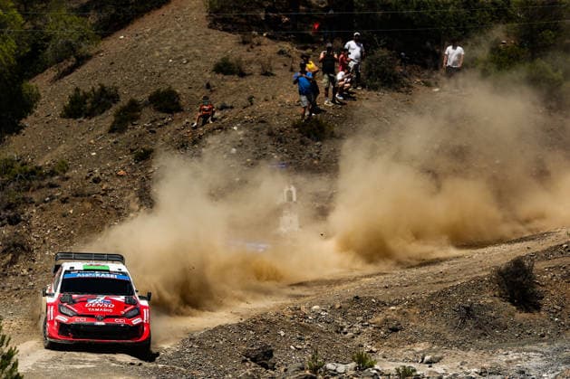 MOTORSPORTS - Rally - WRC, Motorsport Rallye, WM EKO Acropolis Rally Greece Photo by IPA ABACAPRESS.COM86180838 - Driver Elfyn Evans and co-driver Scott Martin of the Toyota Gazoo Racing WRT team, driving a Toyota GR Yaris Rally1, are set to tackle the third day of the race during the 2026 FIA World Rally Championship (WRC) EKO Acropolis Rally in Greece on June 28 in Loutraki, Greece. Greece Greece  Copyright: xIPAxSport ABACAx