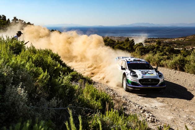 MOTORSPORTS - Rally - WRC, Motorsport Rallye, WM EKO Acropolis Rally Greece Photo by IPA ABACAPRESS.COM86180797 - 55 Driver Joshua McErlean and Co-Driver Eoin Treacy of the M Ford World Rally Team’s Ford Puma Rally1,are facing the third day of competition during the FIA World Rally Championship (WRC) EKO Acropolis Rally Greece 2026 on June 28 in Loutraki, Greece Greece Greece  Copyright: xIPAxSport ABACAx
