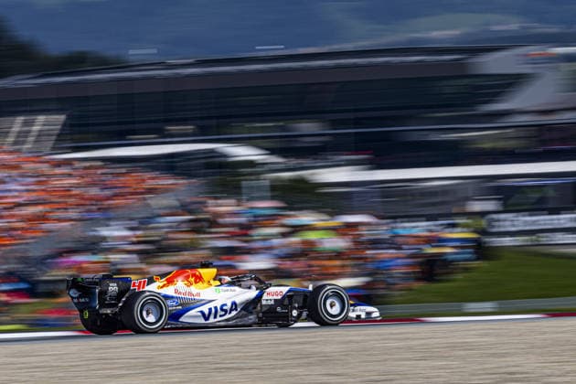 IPA86182911 - (41) Arvid Lindblad (GBR) - Visa Cash App Racing Bulls F1 Team - Racing Bulls VCARB03 - Red Bull Ford during the 2026 Formula 1 Rolex Austrian Grand Prix at the Red Bull Ring in Spielberg, Austria. Round 10 of the 2026 FIA Formula One World Championship, WM, Weltmeisterschaft held June 26–28, 2026. The Red Bull Ring in Spielberg, nestled amid the scenic hills of Styria, is one of the shorter circuits on the calendar yet delivers intense wheel-to-wheel racing. During the 2026 Austrian Grand Prix, part of the Formula 1 Championship, on June 28, 2026  Copyright: xEricxLexGalliotx xAlessioxDexMarcox xAvens-images.com AvensImages IPAxSportx xx 86182911
