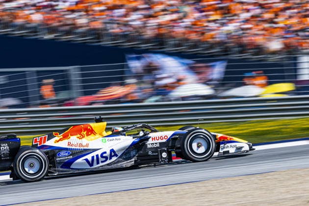 IPA86182913 - (41) Arvid Lindblad (GBR) - Visa Cash App Racing Bulls F1 Team - Racing Bulls VCARB03 - Red Bull Ford during the 2026 Formula 1 Rolex Austrian Grand Prix at the Red Bull Ring in Spielberg, Austria. Round 10 of the 2026 FIA Formula One World Championship, WM, Weltmeisterschaft held June 26–28, 2026. The Red Bull Ring in Spielberg, nestled amid the scenic hills of Styria, is one of the shorter circuits on the calendar yet delivers intense wheel-to-wheel racing. During the 2026 Austrian Grand Prix, part of the Formula 1 Championship, on June 28, 2026  Copyright: xEricxLexGalliotx xAlessioxDexMarcox xAvens-images.com AvensImages IPAxSportx xx 86182913