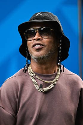 Former Brazilian football player Ronaldinho is seen during a FIFA Men?s World Cup 2026 round of 32 football match between Brazil and Japan at Houston Stadium, in Houston on June 29th 2026 (Photo by Nayra Halm SPP) Copyright: xNayraxHalm SPPx Sportspressphoto_SPR180164