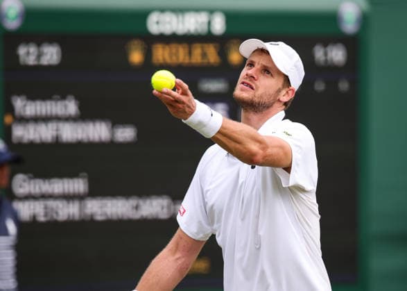 Yannick Hanfmann GER, Men s Singles, Wimbledon 2026 Grand Slam ITF ATP WTA AELTC London, Great Britain, June 30, 2026 Copyright: xJuergenxHasenkopfx