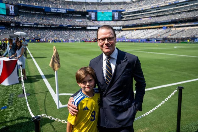 June 30, 2026: Prince Oscar and Prince Daniel of Sweden ahead of the FIFA World Cup 2026 Round of 32 soccer match between France and Sweden on June 30, 2026 in New Jersey. Photo by Petter Arvidson, BILDBYRAN, code PA PA1270. soccer, football, World Cup, 2026 FIFA World Cup, Sweden, Sweden A, BBENG, Francekrike france round of 32 round of 16 Copyright: PETTERxARVIDSON BB260630PA061