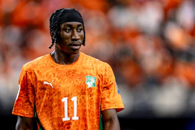 DALLAS Yan Diomande of Ivory Coast during the 2026 World Cup match between Ivory Coast and Norway at Dallas Stadium on June 30, 2026, in Dallas, United States. Photo by Stefan Koops, EYE4IMAGES, DeFodi Images