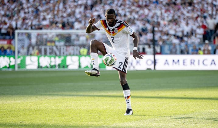 Soccer: 2026 FIFA World Cup Round of 32 in Boston: Germany vs. Paraguay, June 29, 2026, Antonio Rüdiger, Germany
