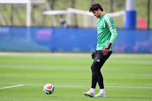 Belgium s goalkeeper Senne Lammens pictured during a training session of Belgian national soccer team Red Devils, on Thursday 02 July 2026 in their base camp, home of the Seattle Sounders, Renton, Seattle, USA. The Rode Duivels - Diables Rouges qualified for the knockout stage of the 2026 FIFA World Cup, WM, Weltmeisterschaft, Fussball where they ll meet USA in the round of 16 on July 7th. DIRKxWAEM x180194818x