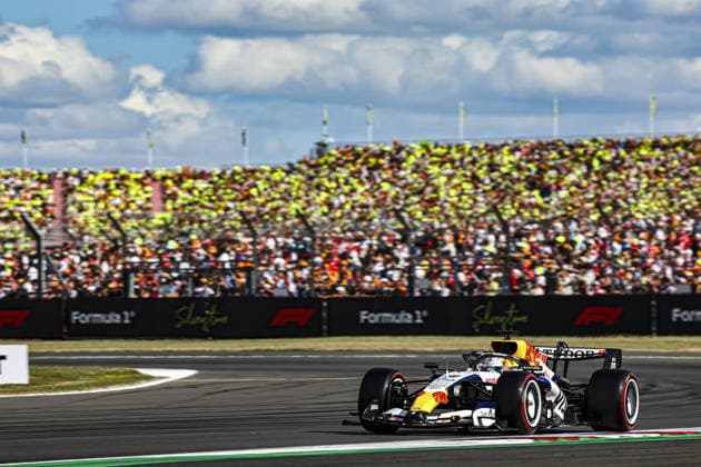 IPA86397957 - (41) Arvid Lindblad (GBR) - Visa Cash App Racing Bulls F1 Team - Racing Bulls VCARB03 - Red Bull Ford during the qualifying session of the 2026 Formula 1 Lenovo British Grand Prix at the Silverstone Circuit in Silverstone, United Kingdom. Round 11 of the 2026 FIA Formula One World Championship, WM, Weltmeisterschaft held July 3–5, 2026. Silverstone Circuit, home of the British Grand Prix and the birthplace of the Formula 1 World Championship in 1950, hosts a Sprint weekend for Round 11. This event weekend features the F1 Sprint format, with a Sprint Shootout and Sprint Race in addition to the standard qualifying session and Grand Prix. During the 2026 Formula 1 Lenovo British Grand Prix—Round 11—at the Silverstone Circuit, Formula 1 Championship, July 4, 2026  Copyright: xPaulxFosterx xAlessioxDexMarcox xAvens-images.com AvensImages IPAxSportx xx 86397957