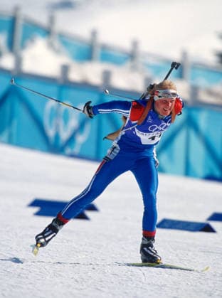Biathlon (Men). Sergey CHEPIKOV(RUS) during the XIX Winter Olympic Games, Olympische Spiele, Olympia, OS in Salt Lake City, Utah. 