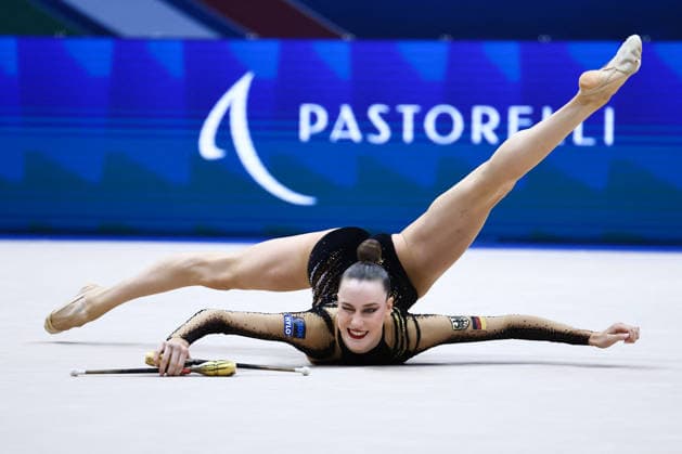 OTHER - Gymnastics - Rhythmic gymnastics, Rhythmische Sportgymnastik, RSG - 2026 FIG World Cup Photo by IPA ABACAPRESS.COM86571984 - Darja VARFOLOMEEV (GER) during the Rhythmic Gymnastics World Cup Final at the Unipol Forum, Milan, Italy, on July 10, 2026, during the Rhythmic Gymnastics - FIG World Cup 2026, Gymnastics in Assago (MI), Italy, July 10, 2026 Assago (MI) Italy Copyright: xIPAxSport ABACAx