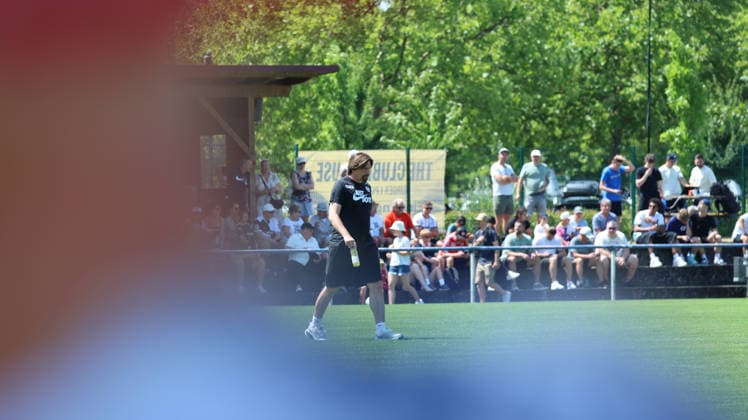 July 11, 2026, xrekx, Soccer Friendly Match, SV Elversberg vs. FC Thun, by Vincent Wagner, Coach of SV 07 Elversberg. DFL and DFB regulations prohibit any use of photographs as image sequences and or quasi-video. Rust