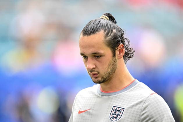 Goalkeeper James Trafford of England looks on during the 2026 FIFA World Cup quarterfinal match between Norway and England at Miami Stadium on July 11, 2026, in Miami Gardens, United States. Photo by Harry Langer, DeFodi Images