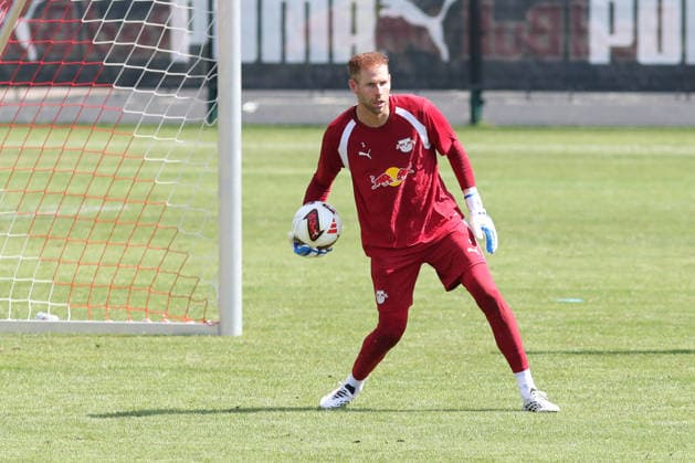 RB Leipzig s Bundesliga preseason training session, July 13, 2026; Goalie Peter Gulacsi 1, RB Leipzig Soccer Bundesliga, 2026–2027 season; RB Leipzig s preseason training session on July 13, 2026, at the RB Training Center on Cottaweg Copyright: xBEAUTIFULxSPORTS JanxKaeferx